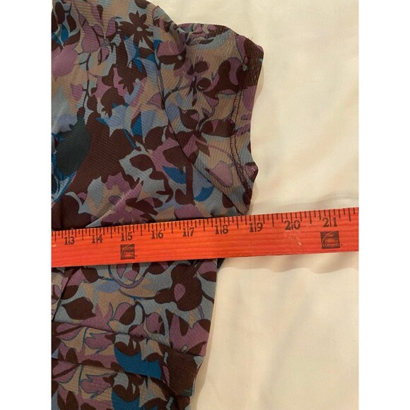 Axcess Womens Cap Sleeved Size Large Lined Blouse Spring Summer Top - Picture 8 of 9